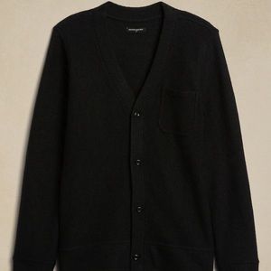 Black V-neck Boucle Cardigan - Banana Republic. Brand new.